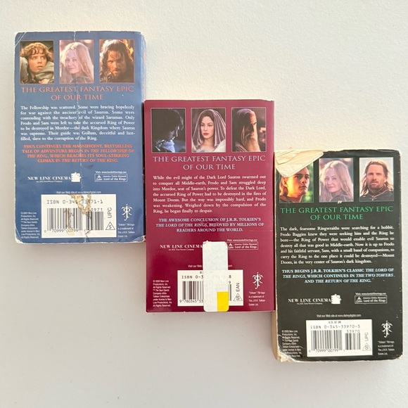 The Lord of the Rings Trilogy Complete Vintage Paperback Books JRR Tolkien set 3 - Picture 2 of 3